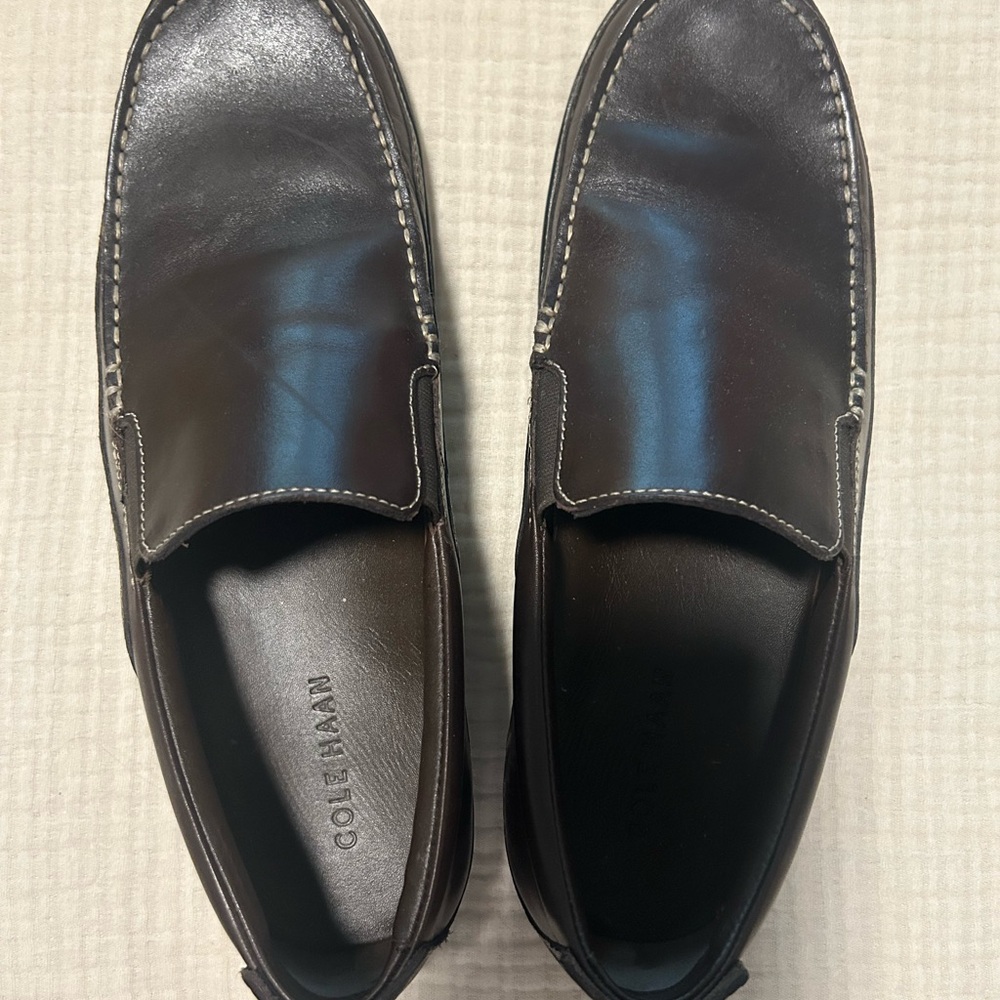 Cole Haan Men's Brown Slip-On Loafers